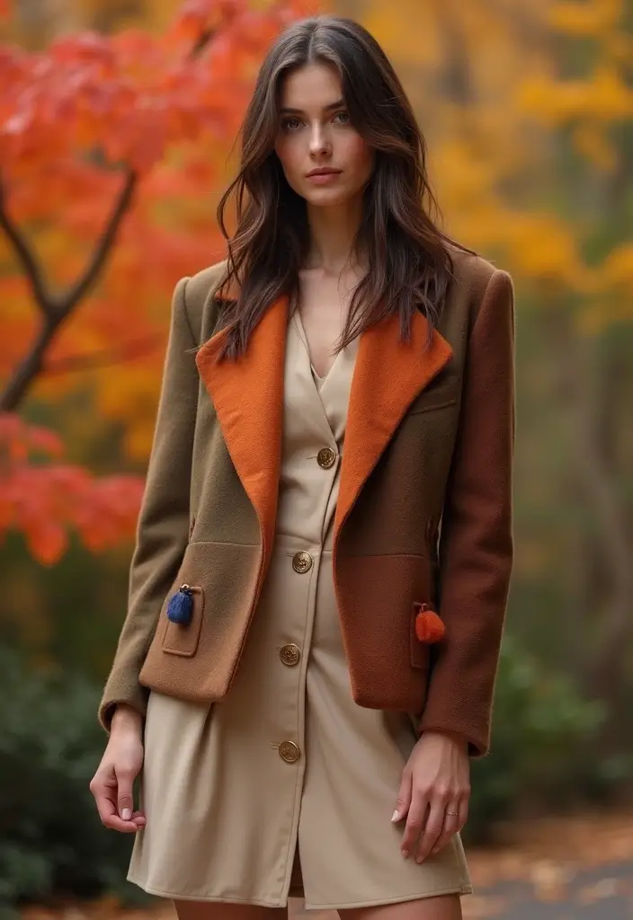 15 Elegant Fall Outfits for Plus Size Beauties That'll Make Heads Turn! - 11. Statement Jacket with a Simple Dress