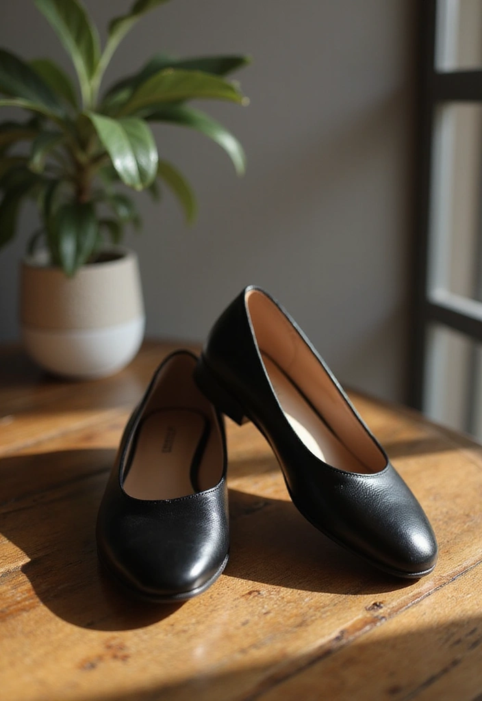 15 Must-Have Casual Ballet Flats for Every Stylish Woman (You Won't Believe #8!) - 1. Classic Black Leather Flats