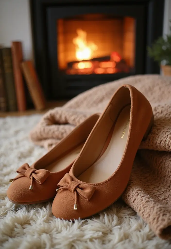 15 Must-Have Casual Ballet Flats for Every Stylish Woman (You Won't Believe #8!) - 12. Cozy Indoor Flats