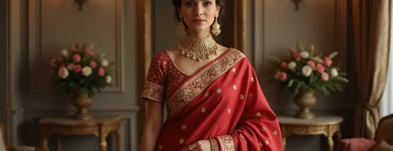 15 Stunning Gold and Red Bridal Sarees That Will Make You Feel Like a Queen!