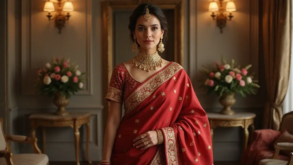 15 Stunning Gold and Red Bridal Sarees That Will Make You Feel Like a Queen! - Gleam Gather