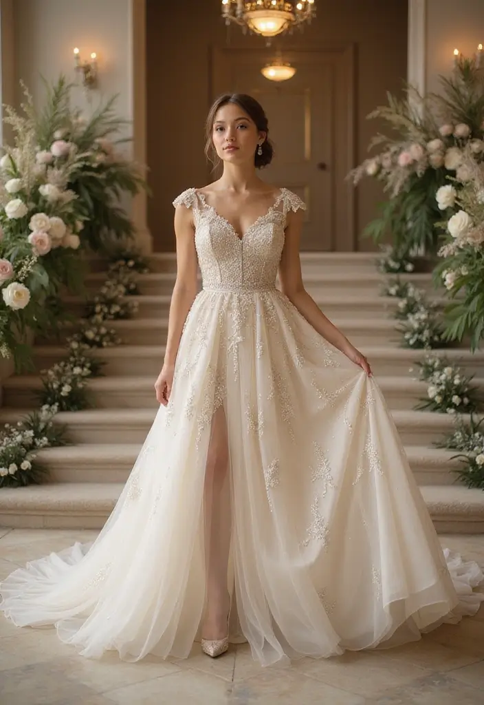 15 Stunning Indian Wedding Outfits for Brides That Will Make Heads Turn! - 4. Glittering Gowns