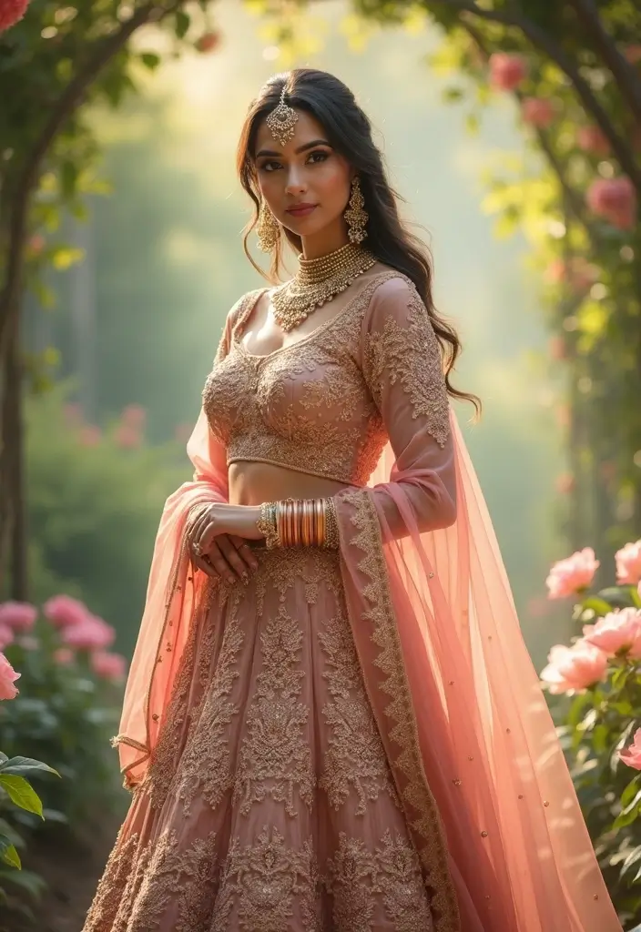 15 Stunning Indian Wedding Outfits for Brides That Will Make Heads Turn! - 6. The Ethereal Cape
