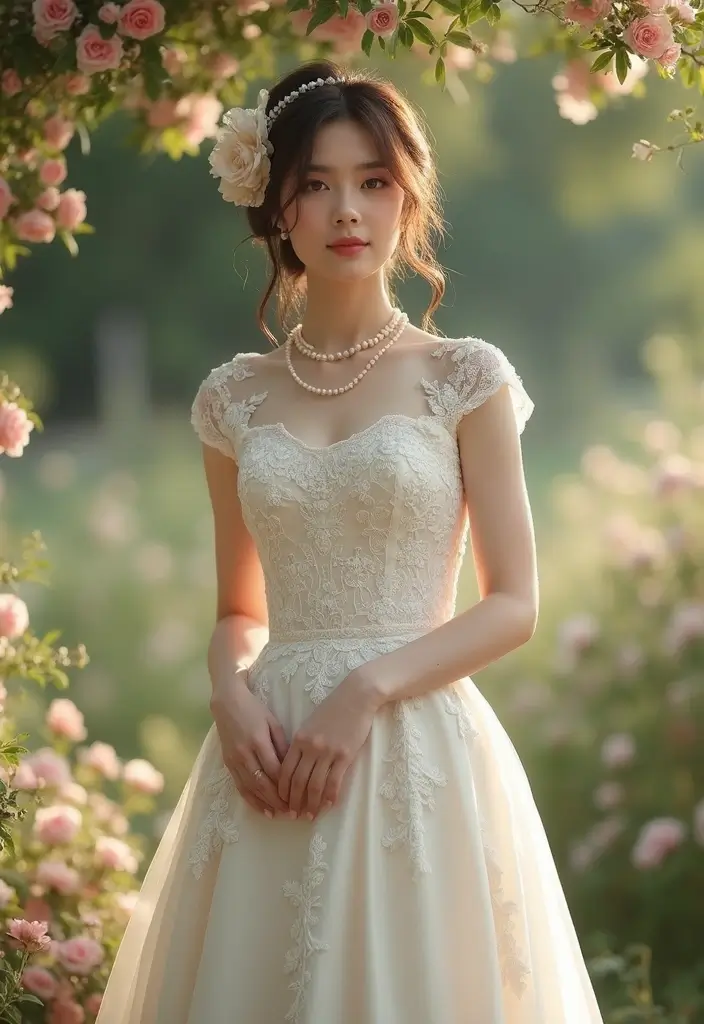 15 Stunning Indian Wedding Outfits for Brides That Will Make Heads Turn! - 8. Vintage Charm with Lace
