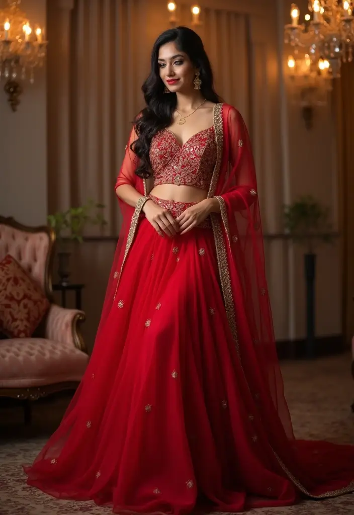 15 Stunning South Indian Bridal Looks in Red That Will Leave You Breathless! - 15. Contemporary Red Gowns
