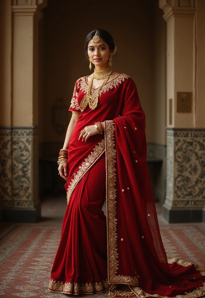 15 Stunning South Indian Bridal Looks in Red That Will Leave You Breathless! - 3. The Opulence of Red Velvet