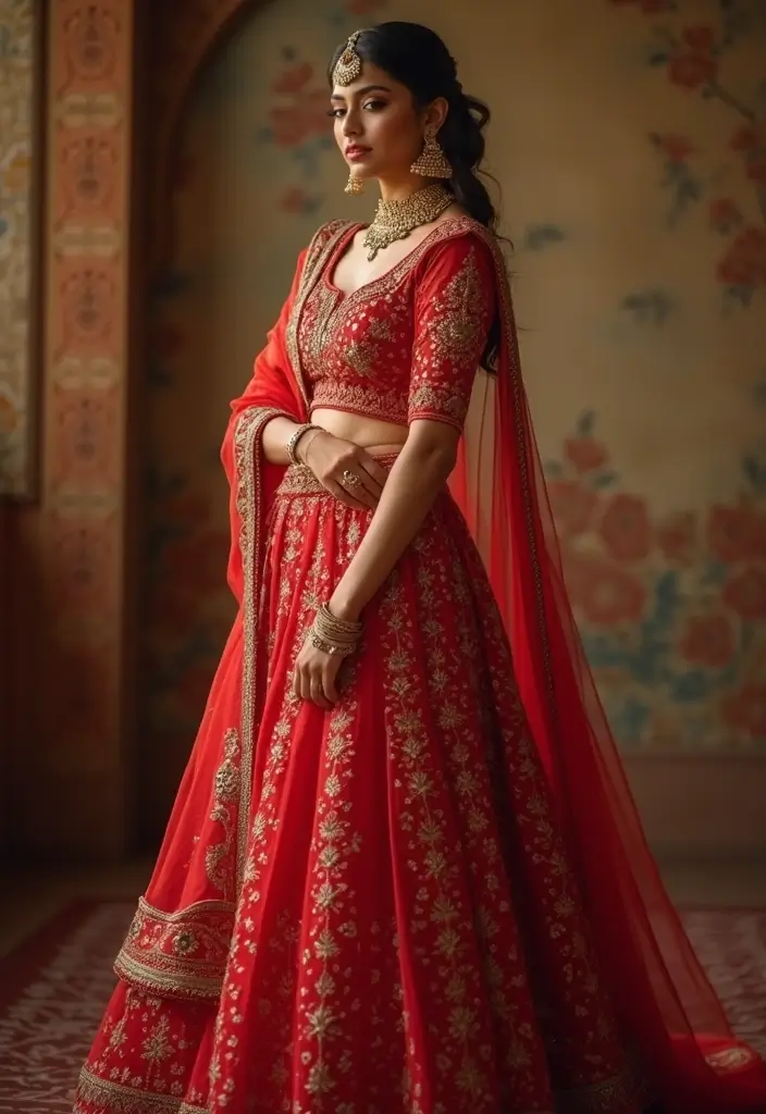 15 Stunning South Indian Bridal Looks in Red That Will Leave You Breathless! - 9. The Allure of Anarkali Styles