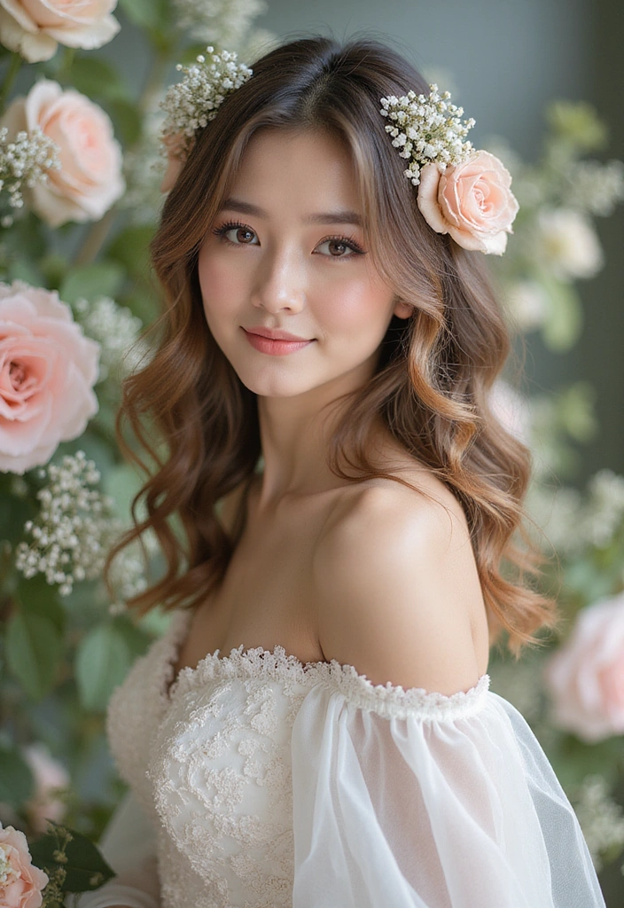 15 Stunning Wedding Hairstyles for Medium Hair That Will Leave Your Guests in Awe! - 1. Romantic Loose Waves