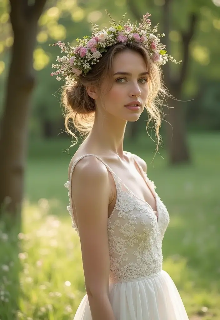 15 Stunning Wedding Hairstyles for Medium Hair That Will Leave Your Guests in Awe! - 9. Messy Bun with a Twist