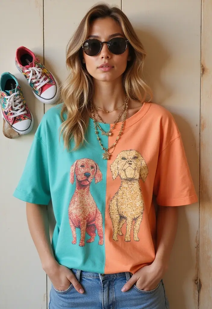 20 Lounge Clothes Aesthetic Looks That Will Elevate Your Comfort Game! - 11. Comfy Graphic Tees