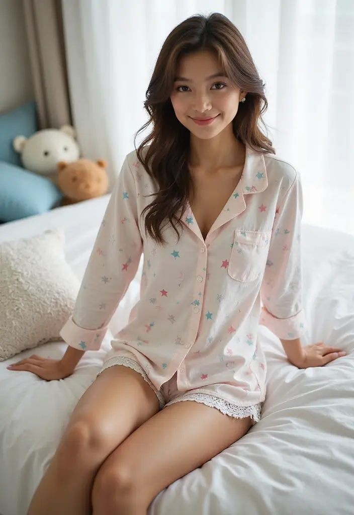 20 Lounge Clothes Aesthetic Looks That Will Elevate Your Comfort Game! - 14. Fun Pyjama Sets