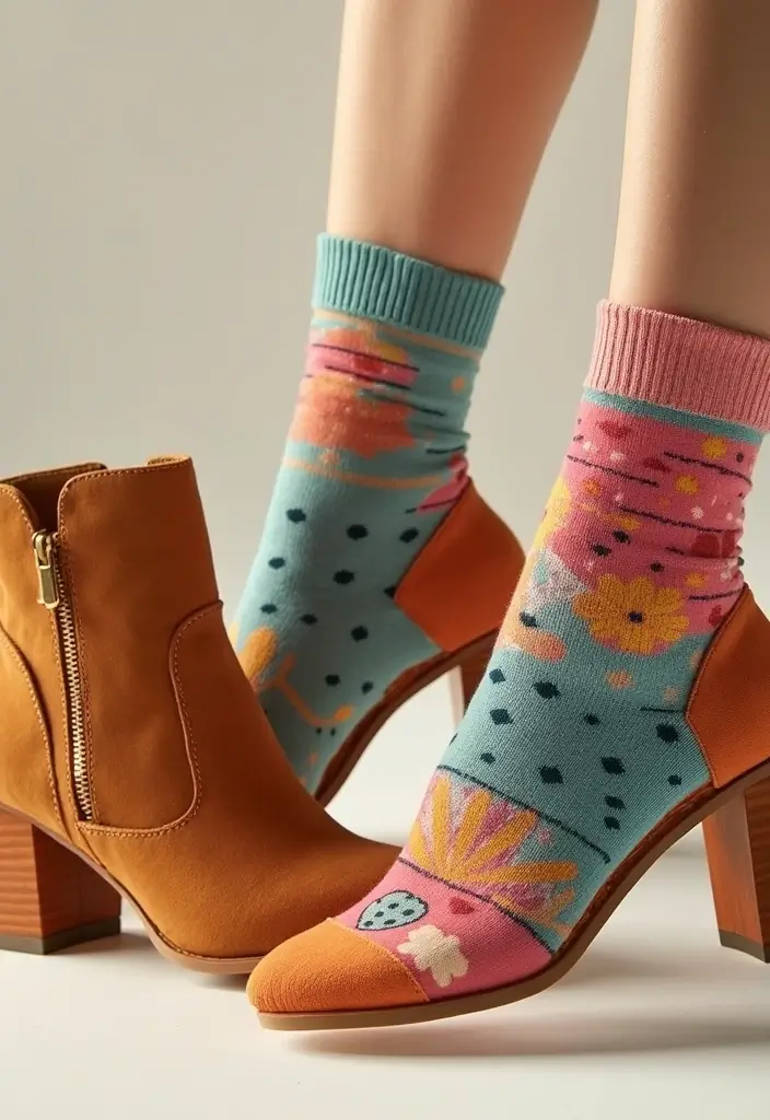 20 Lounge Clothes Aesthetic Looks That Will Elevate Your Comfort Game! - 16. Statement Socks