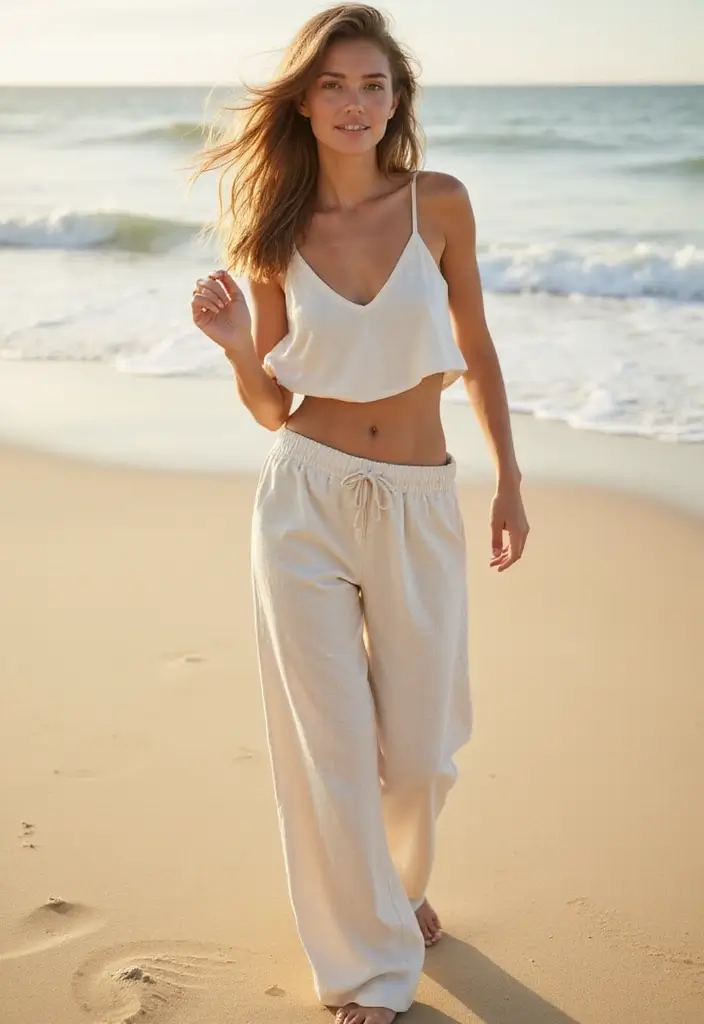 20 Lounge Clothes Aesthetic Looks That Will Elevate Your Comfort Game! - 7. Linen Lounge Pants