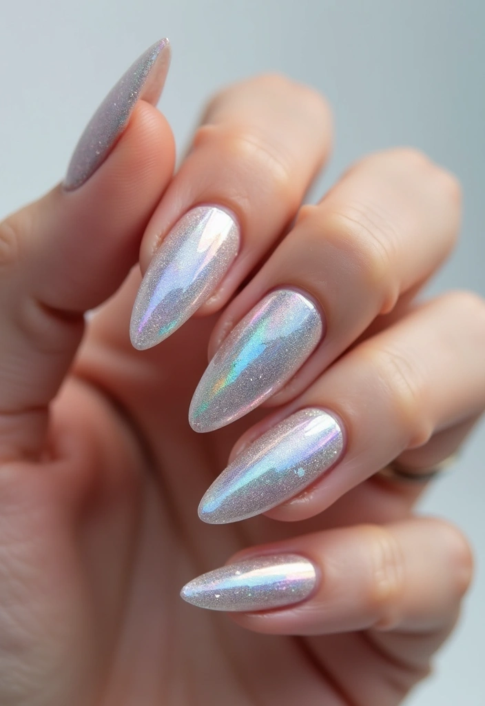 20 Stunning Gel Nail Designs That'll Make You the Envy of All Your Friends! - 20. Holographic Hues