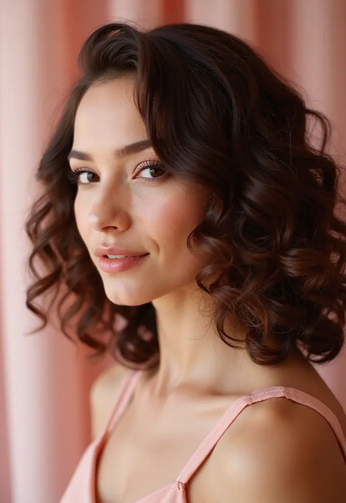 20 Stunning Hairstyles for Shoulder Length Hair That'll Turn Heads! - 10. Voluminous Curls