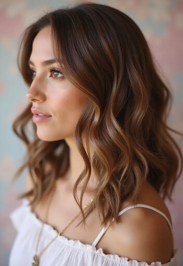 20 Stunning Hairstyles for Shoulder Length Hair That'll Turn Heads! - 12. Romantic Waves