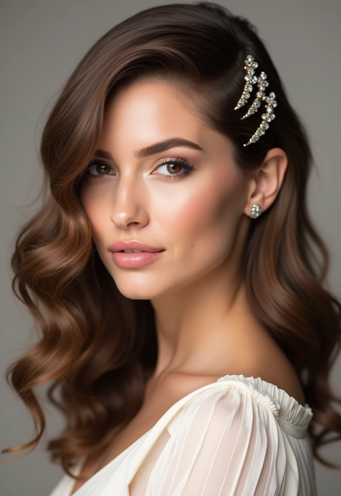 20 Stunning Hairstyles for Shoulder Length Hair That'll Turn Heads! - 13. Side-Swept Hair