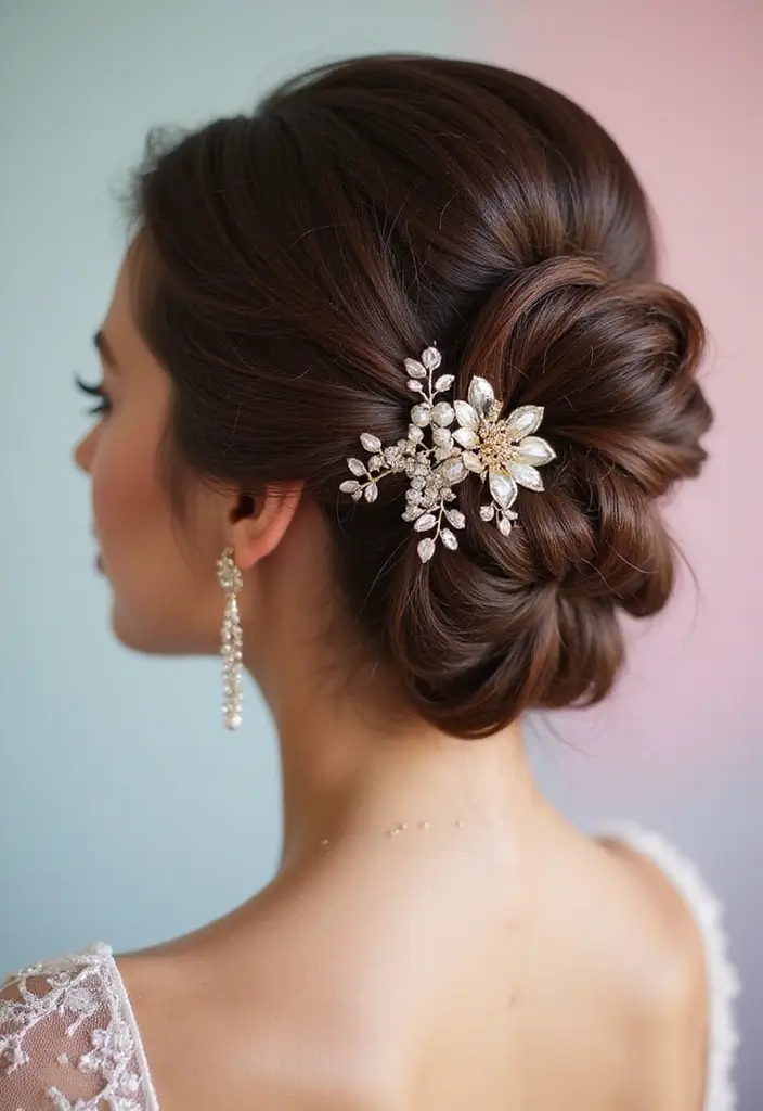 20 Stunning Hairstyles for Shoulder Length Hair That'll Turn Heads! - 15. Glamorous Updo