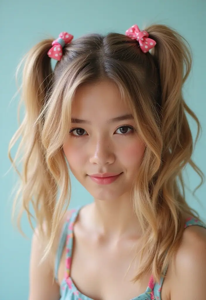 20 Stunning Hairstyles for Shoulder Length Hair That'll Turn Heads! - 7. Playful Pigtails