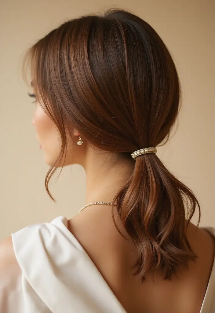 20 Stunning Hairstyles for Shoulder Length Hair That'll Turn Heads! - 8. Chic Ponytail