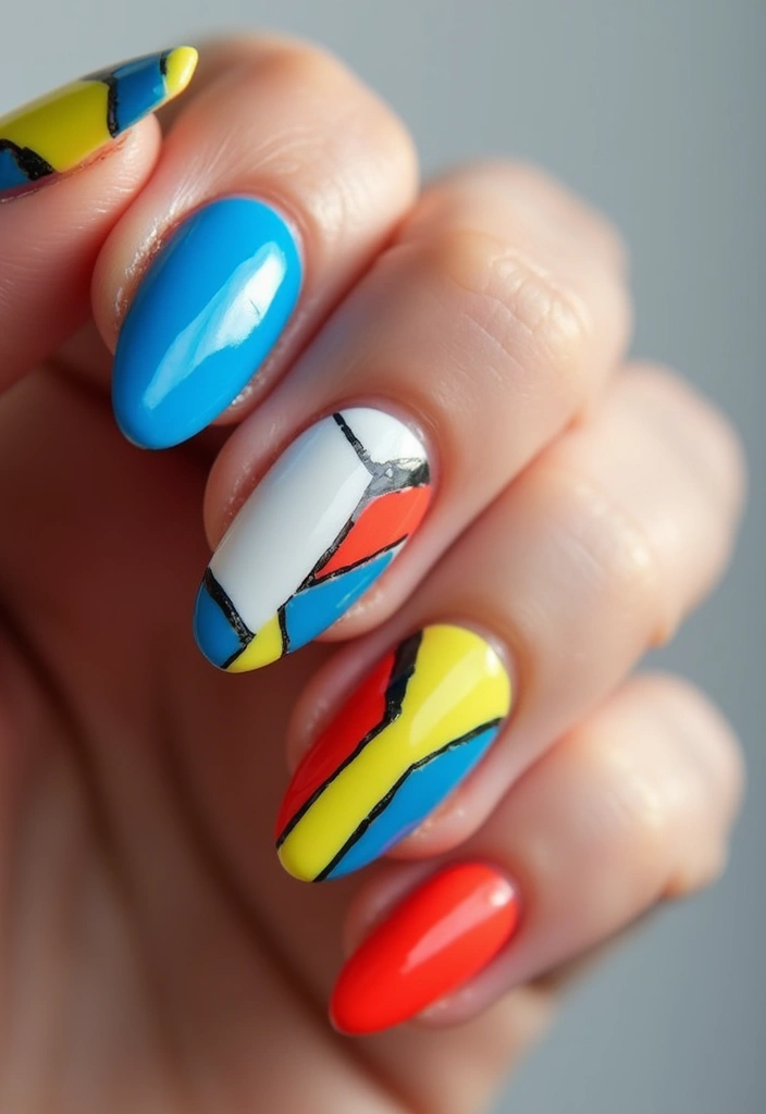 20 Stunning Nail Shapes You Need to Try This Season (Wait Until You See #5!) - 16. Geometric Nail Designs