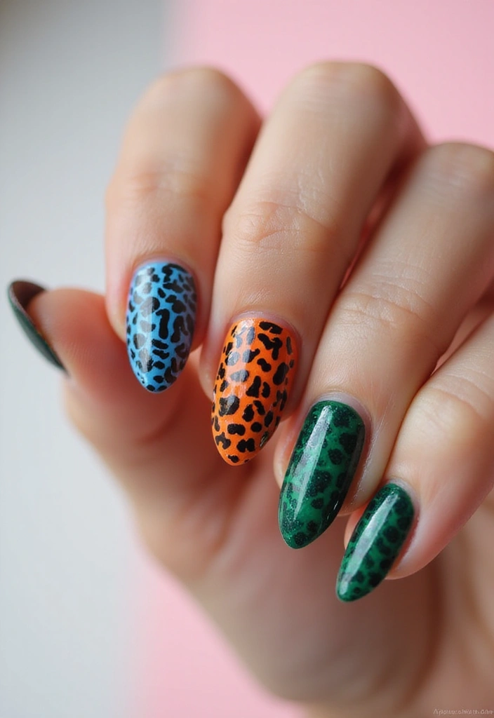 20 Stunning Nail Shapes You Need to Try This Season (Wait Until You See #5!) - 17. Animal Print Nails