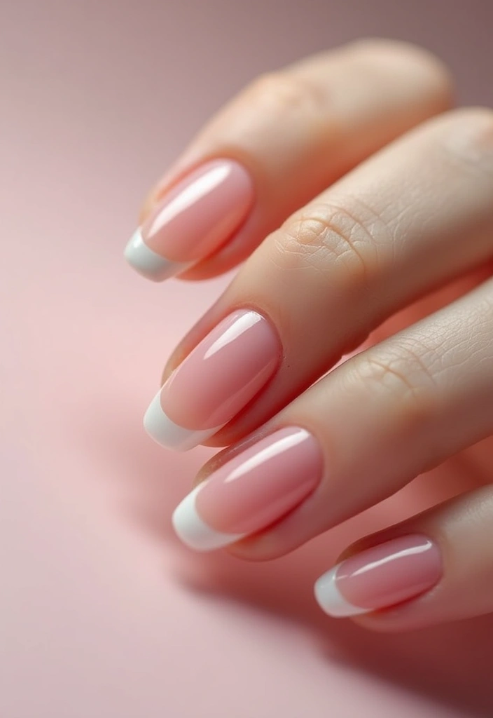 20 Stunning Simple Nail Designs in Acrylic That Will Steal Your Heart! - 1. Classic French Tips