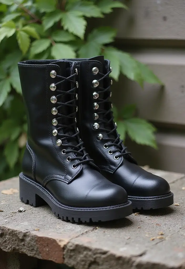 20 Stunning Wedding Footwear Ideas That'll Make You the Most Stylish Bride Ever! - 18. Stylish Combat Boots