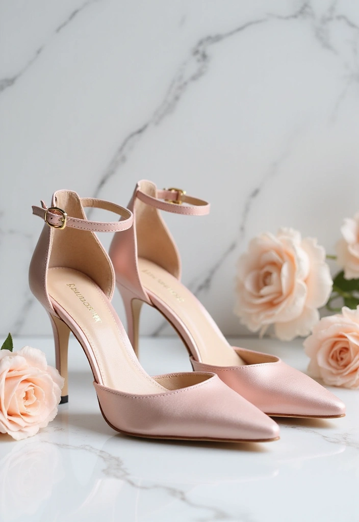 20 Stunning Wedding Footwear Ideas That'll Make You the Most Stylish Bride Ever! - 5. Chic Ankle Strap Heels