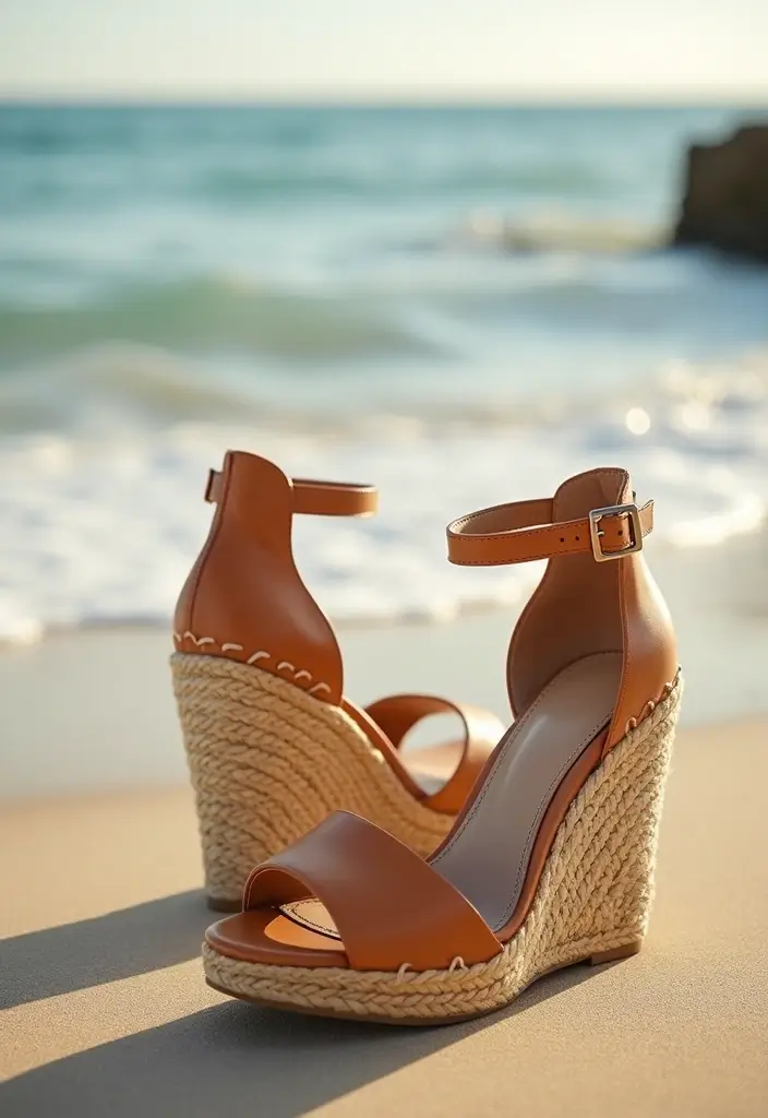 20 Stunning Wedding Footwear Ideas That'll Make You the Most Stylish Bride Ever! - 6. Stylish Wedge Heels
