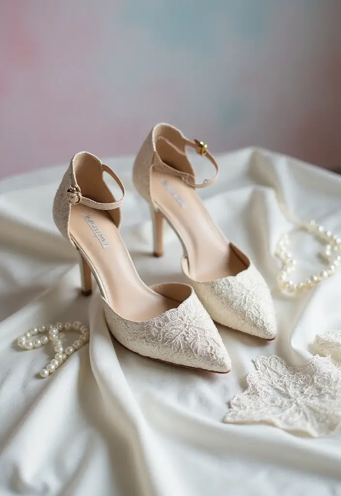 20 Stunning Wedding Footwear Ideas That'll Make You the Most Stylish Bride Ever! - 9. Stunning Lace-Up Heels