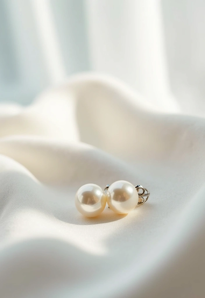 20 Stunning Wedding Jewelry Ideas Every Bride Will Adore (Wait Until You See #12!) - 1. Classic Pearl Earrings