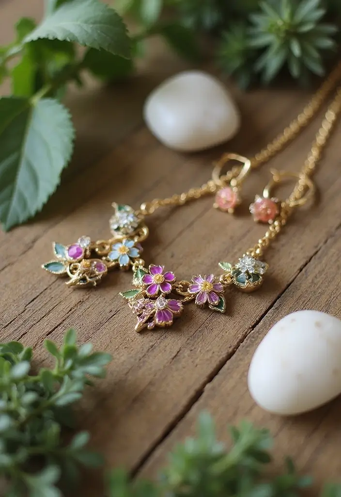 20 Stunning Wedding Jewelry Ideas Every Bride Will Adore (Wait Until You See #12!) - 10. Floral-Inspired Jewelry