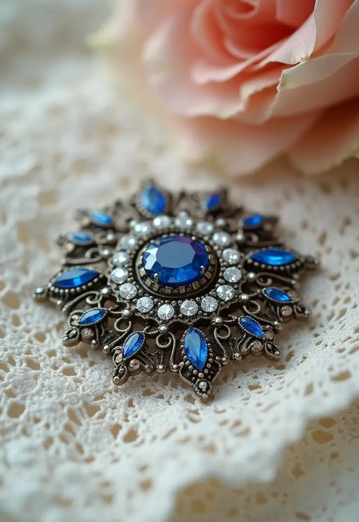 20 Stunning Wedding Jewelry Ideas Every Bride Will Adore (Wait Until You See #12!) - 3. Vintage-Inspired Brooches