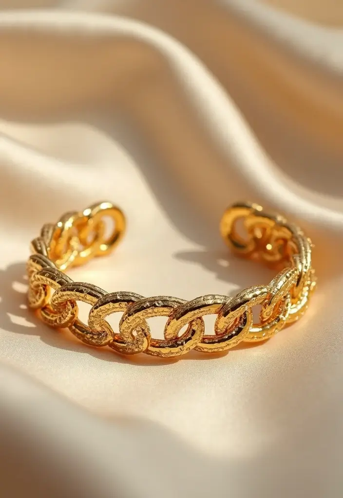 20 Stunning Wedding Jewelry Ideas Every Bride Will Adore (Wait Until You See #12!) - 4. Chic Cuff Bracelets