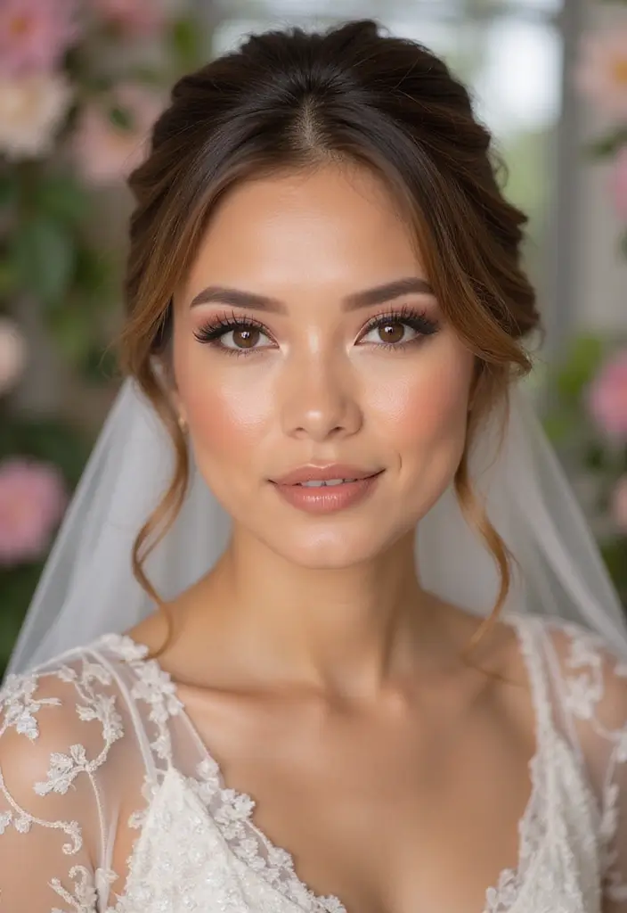 20 Stunning Wedding Makeup Looks for Brown Eyes That Will Leave You Breathless! - 18. All-Natural Look