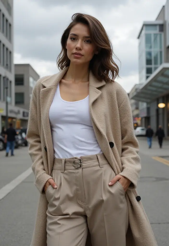 20 Travel Outfit Ideas That Will Make You Look Effortlessly Chic on the Go! - 6. Chic Layers for Changeable Weather