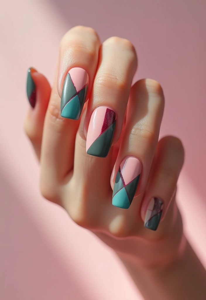 25 Nail Art Designs That Will Make You the Center of Attention (You Won't Believe #12!) - 12. Color-Block Nails
