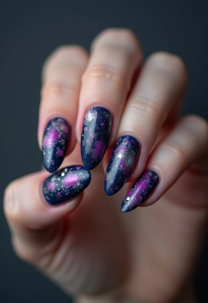 25 Nail Art Designs That Will Make You the Center of Attention (You Won't Believe #12!) - 21. Space Nails