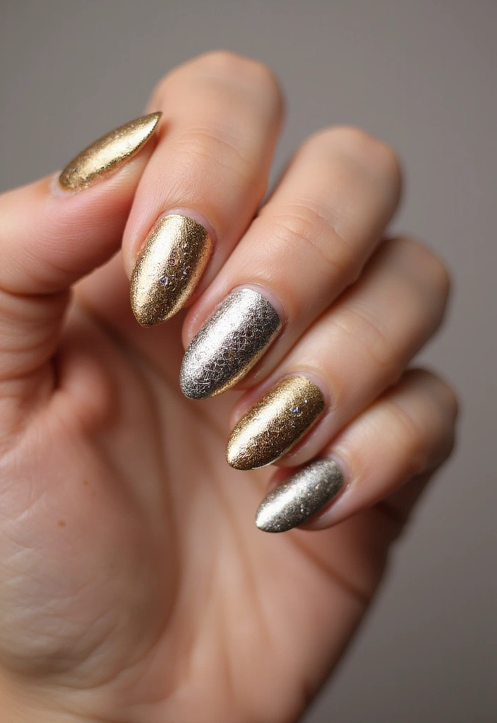 25 Nail Art Designs That Will Make You the Center of Attention (You Won't Believe #12!) - 25. Metallic Nails
