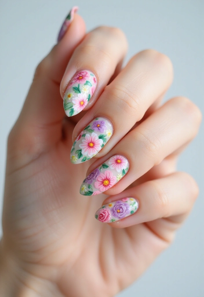 25 Nail Art Designs That Will Make You the Center of Attention (You Won't Believe #12!) - 3. Floral Nail Art