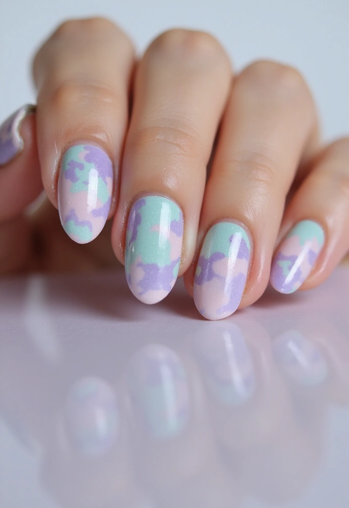 30 Simple Nail Designs for Almond Shapes That'll Make You Say 'Wow!' - 9. Marble Effect