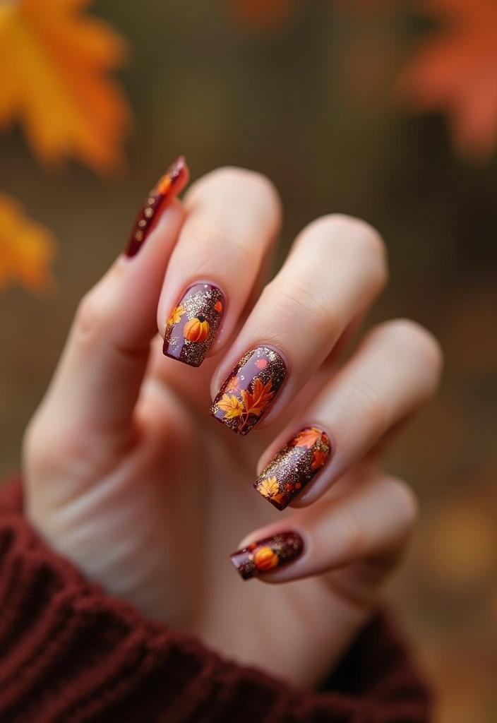 12 Cute Short Nails Acrylic Ideas That Will Steal Your Heart! - 12. Seasonal Styles