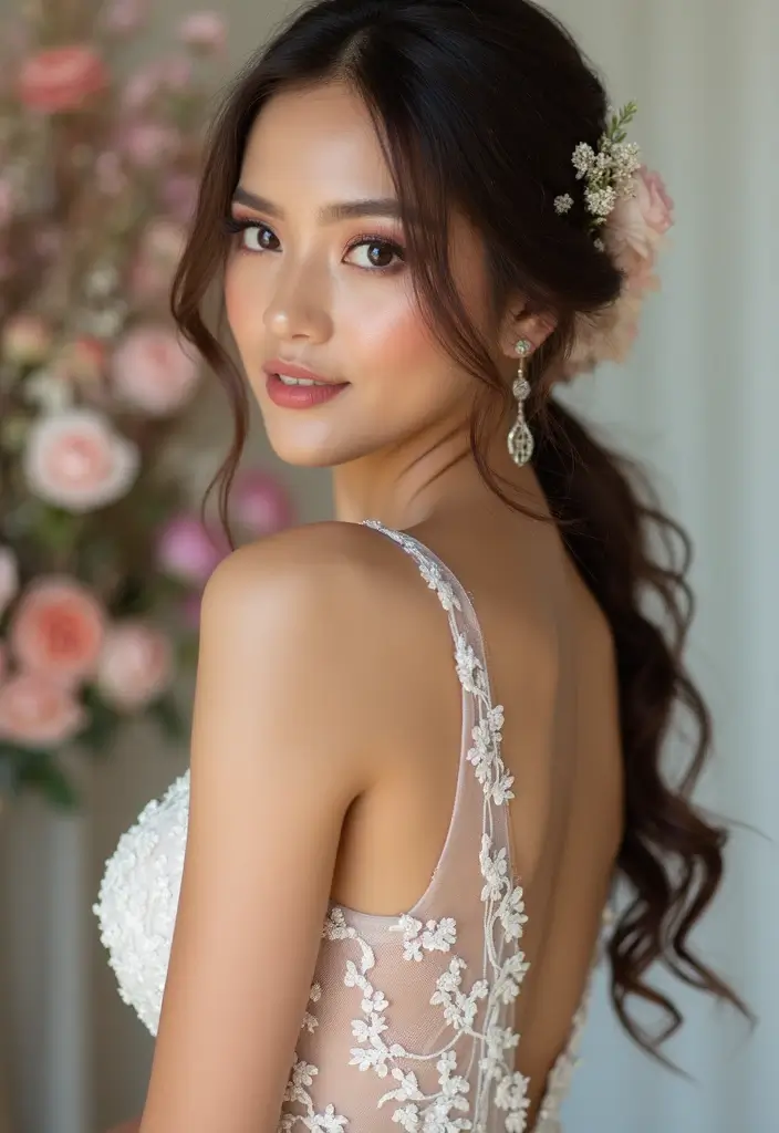 12 Stunning Wedding Makeup Ideas That'll Make You the Center of Attention! - 11. Chic Monochrome