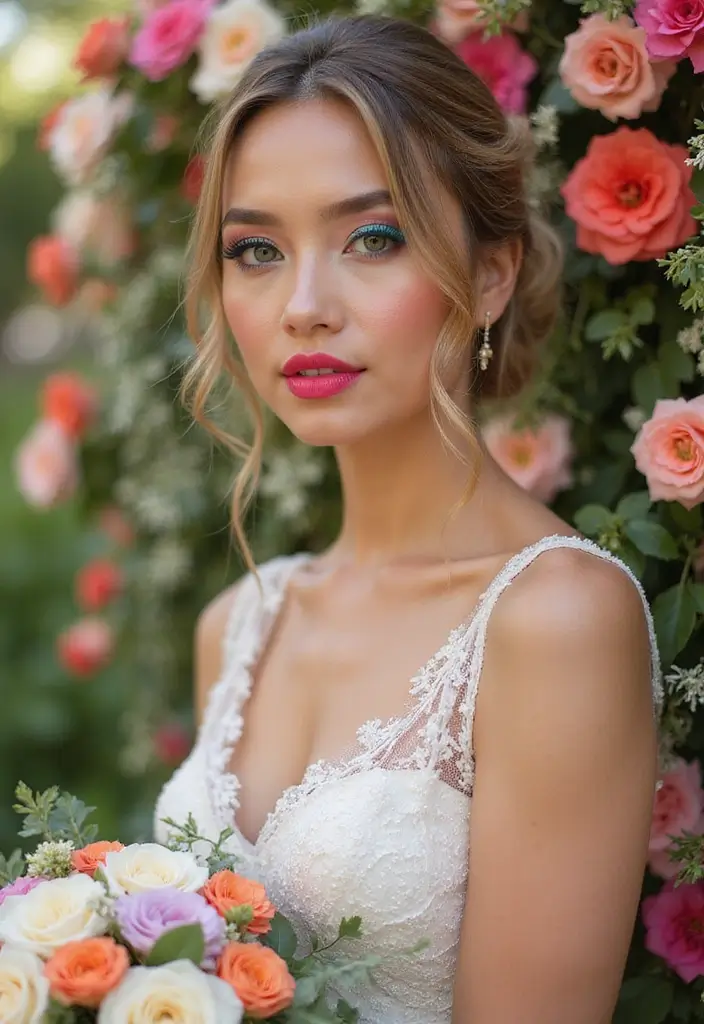12 Stunning Wedding Makeup Ideas That'll Make You the Center of Attention! - 4. Bold and Beautiful