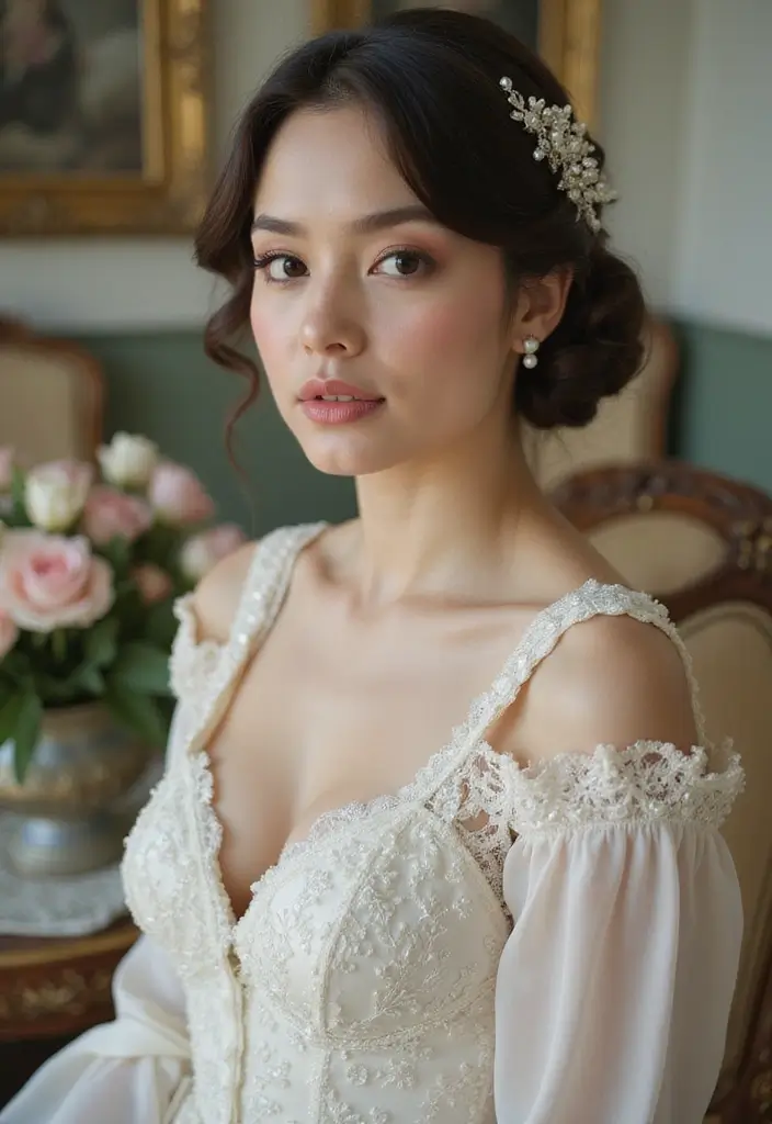 12 Stunning Wedding Makeup Ideas That'll Make You the Center of Attention! - 6. Vintage Charm