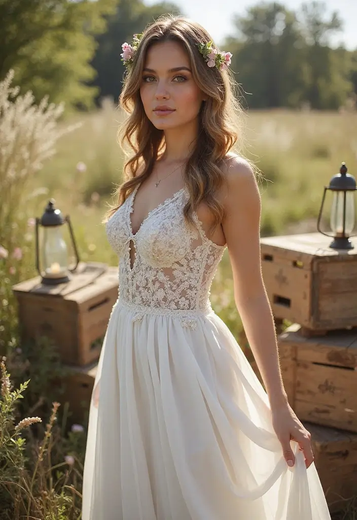 12 Stunning Wedding Makeup Ideas That'll Make You the Center of Attention! - 8. Bohemian Vibes