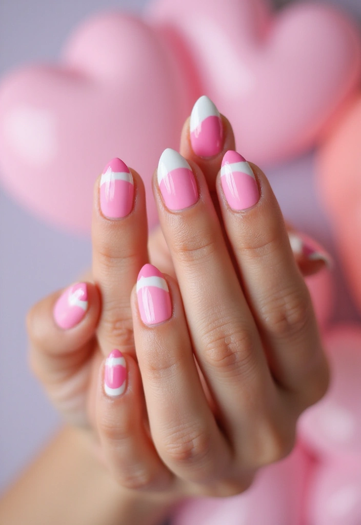 14 Stunning Acrylic Nails French Tip Designs That Will Leave You Speechless! - 13. Dual Color French Tips