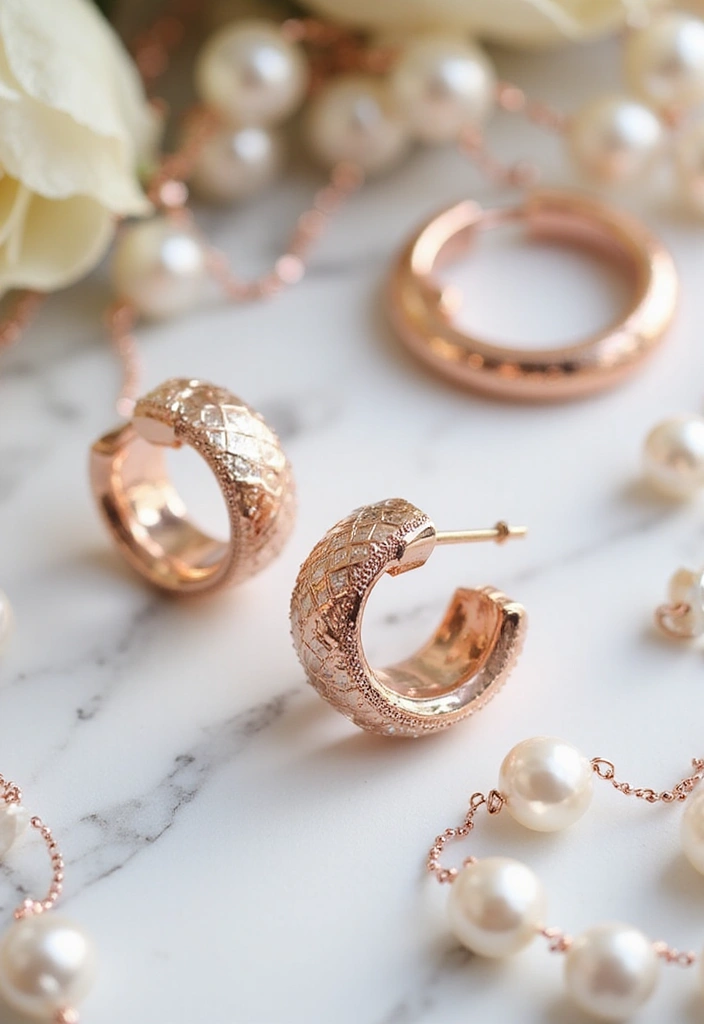 14 Stunning Rose Gold Jewelry Pieces You Absolutely Need in Your Collection (Don’t Miss #4!) - 2. Rose Gold Hoop Earrings