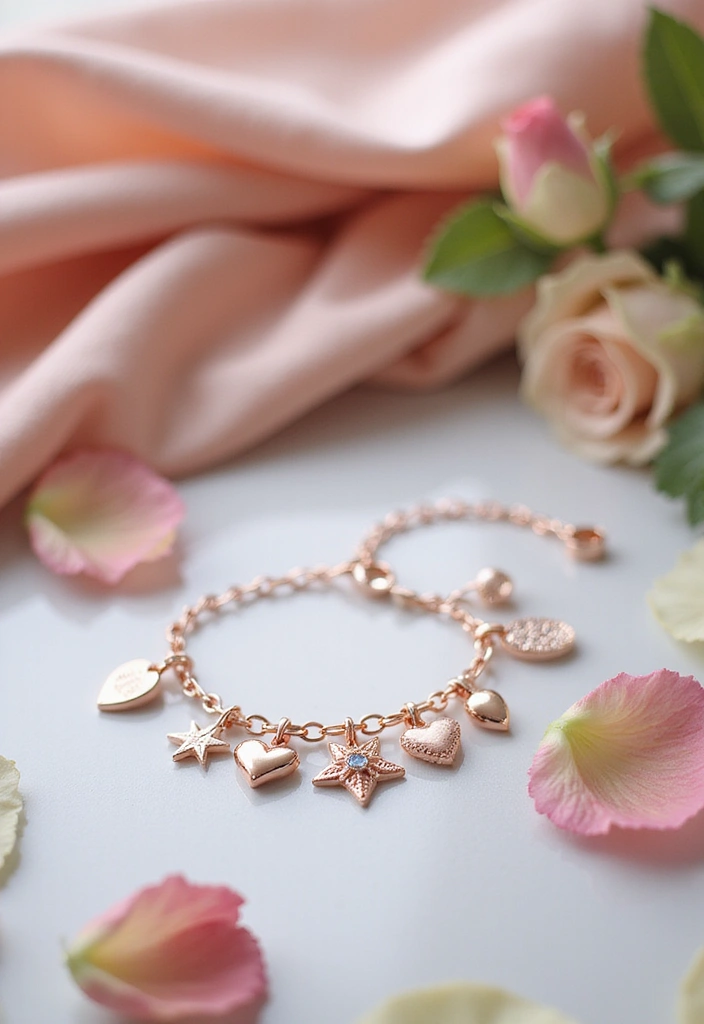 14 Stunning Rose Gold Jewelry Pieces You Absolutely Need in Your Collection (Don’t Miss #4!) - 5. Rose Gold Charm Bracelets